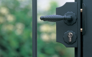 Locinox Lock Installed into Gate