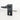 A Gatemaster BLD 2.0 Superlock modern black door handle set with a twisted grip traditional handle, a silver metal lever, and a keyhole on the backplate, shown on a clean white background. 
