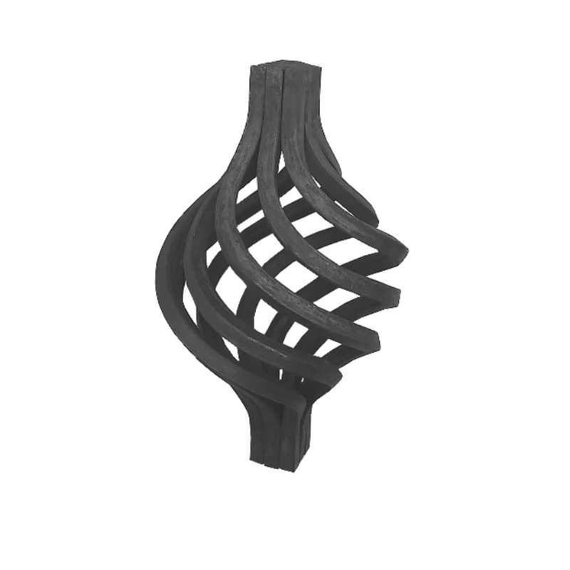 Multi Strand Wrought Iron Cage 18mm Base 140mm High 85mm Wide 11/7