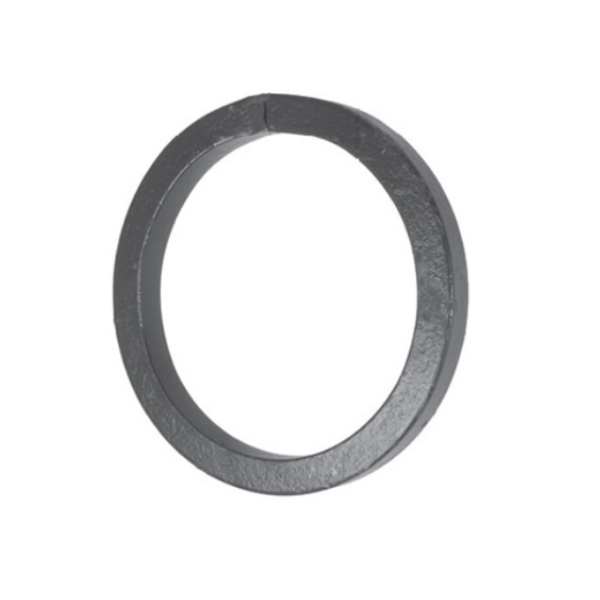 Wrought Iron 12MM Square Bar Ring