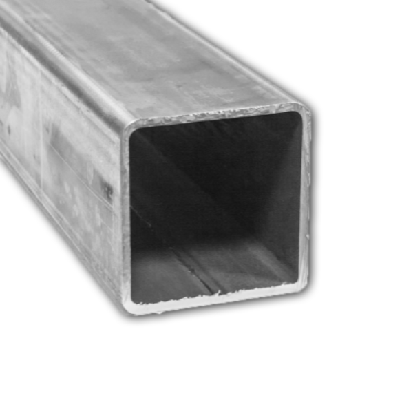 Mild Steel 100MM Plain Square Hollow Box Section at 3.8M Long 2/4J