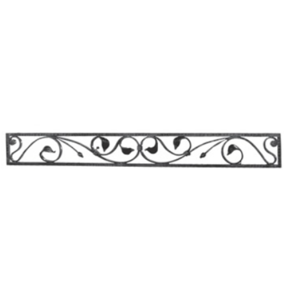 Wrought Iron Lower Panel For Henley Gate 220MM x 1850MM