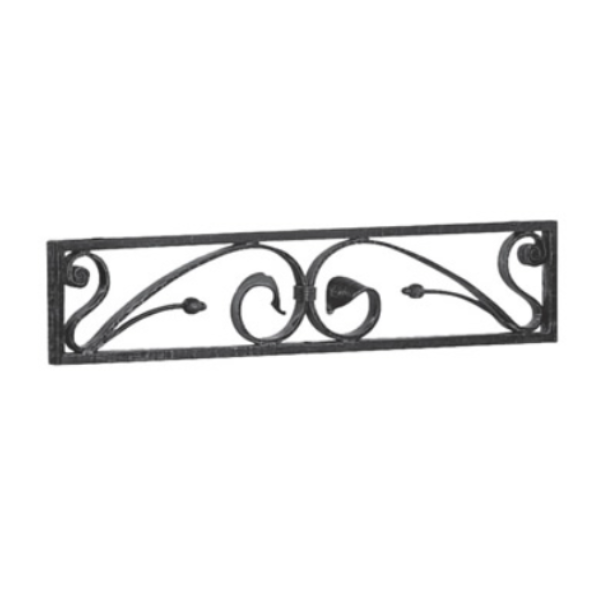 Wrought Iron Lower Panel For Henley Pedestrian Gate 220MM x 1020MM 26/108