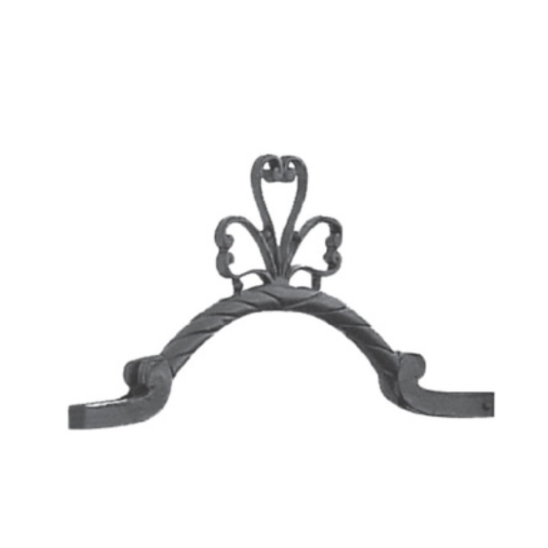 Wrought Iron Blenheim Top Scroll Frame 300mm High 1200mm Wide 26/117