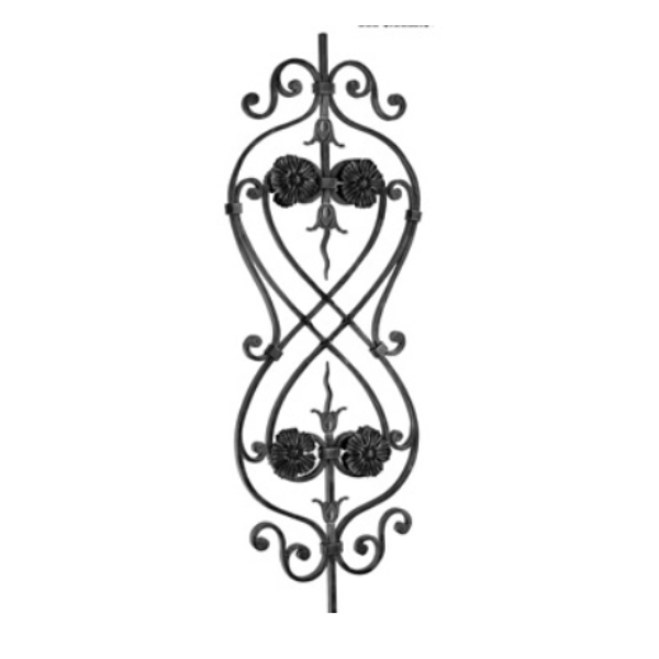 Wrought Iron Decorative Panel 1000MM x 250MM 26/135