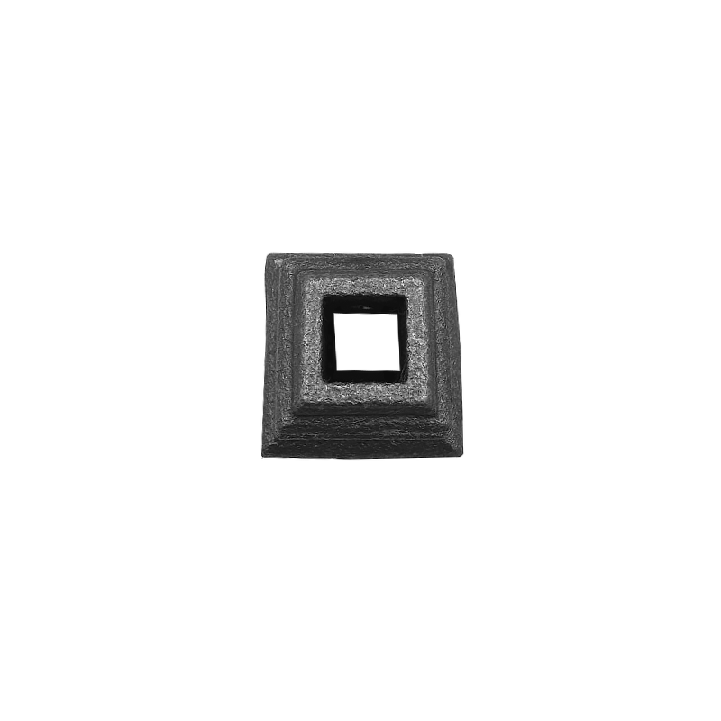 Square Wrought Iron Bush 12.5mm Square Hole 65mm High 40mm Wide 27/4