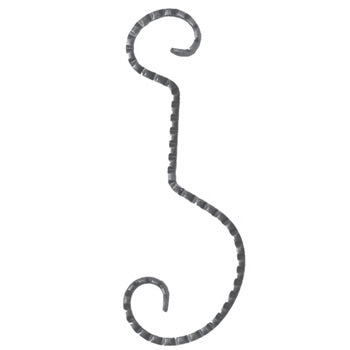 Wrought Iron Staggered C Scroll 255mm x 90mm