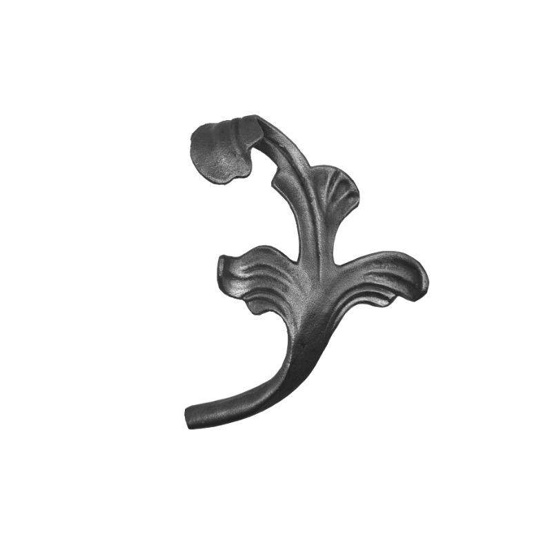 Wrought Iron Left Baroque Leaf 170mm High 120mm Wide 39/130L