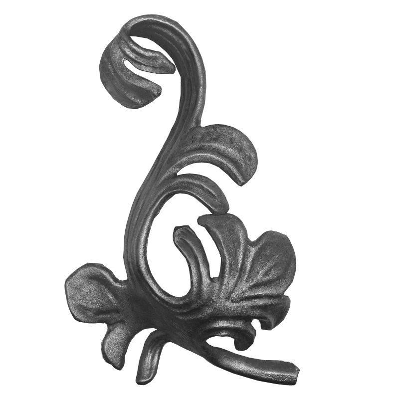 Wrought Iron Right Leaf Baroque 245mm High 140mm Wide 39/133R