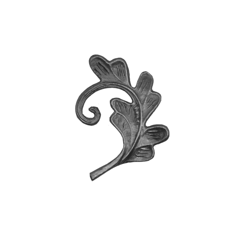 Wrought Iron Left Baroque Leaf 115mm High 100mm Wide 39/137L