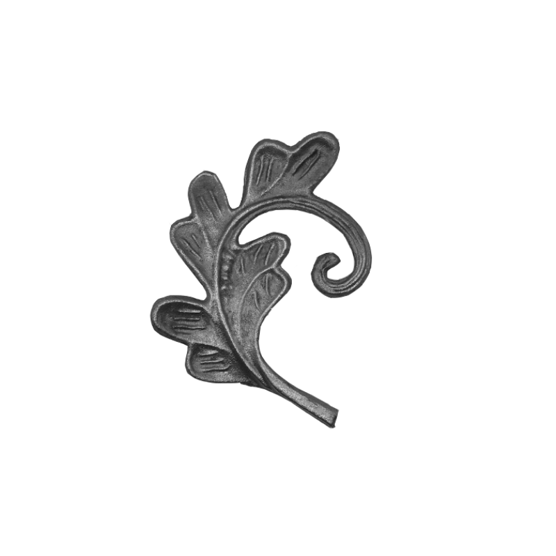 Wrought Iron Right Baroque Leaf 115mm High 100mm Wide 39/137R