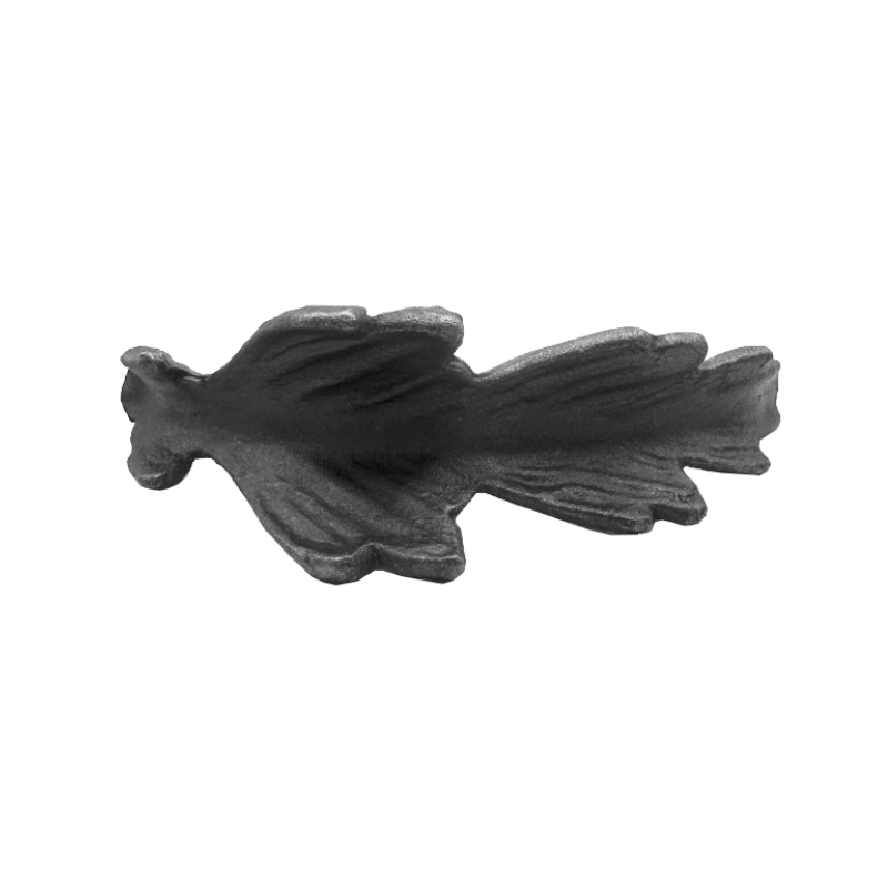 Wrought Iron Baroque Leaf 180mm High 80mm Wide 39/152