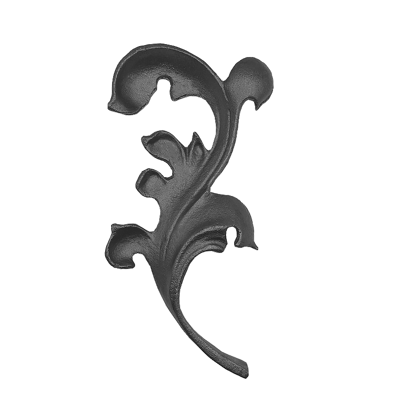 Wrought Iron Left Baroque Leaf 190mm High 105mm Wide 39/31A