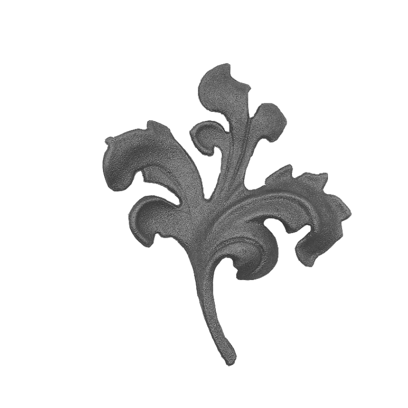 Wrought Iron Left Baroque Leaf 170mm High 150mm Wide 39/34A