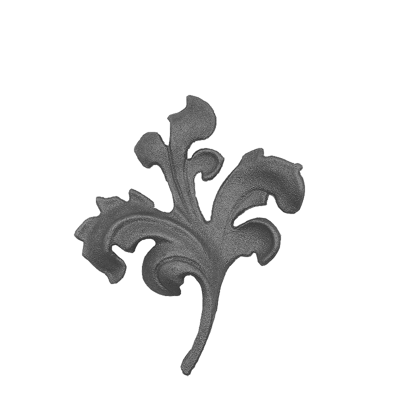 Wrought Iron Right Baroque Leaf 170mm High 150mm Wide 39/34B