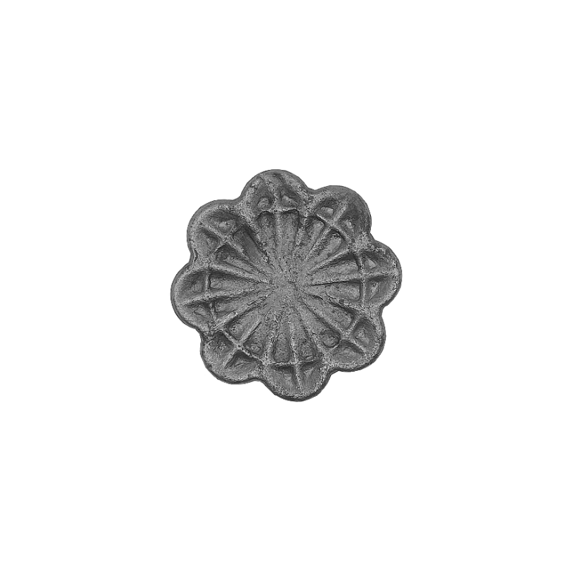 Forged Wrought Iron Rosette 65mm Diameter 8mm Thick 39/9A