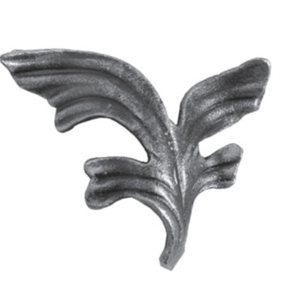 Wrought Iron Right Baroque Leaf 90mm High 115mm Wide 39/139R