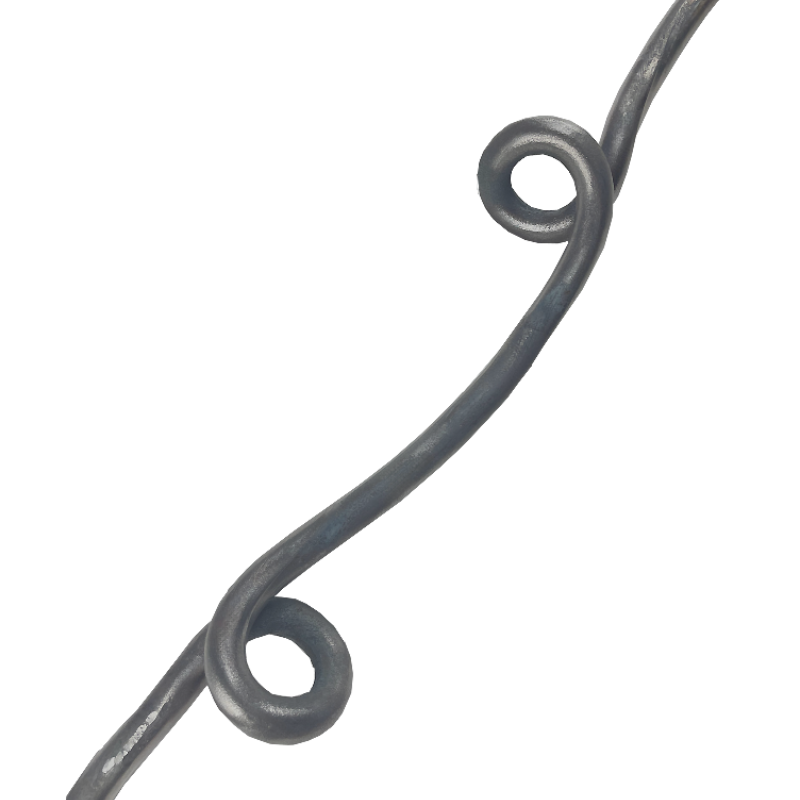 Double Knotted Wrought Iron Bar Approximately 900mm Long