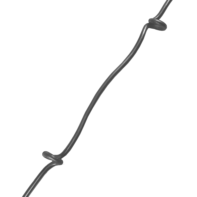 Fishtail & Double Knotted Wrought Iron Bar Approximately 900mm Long