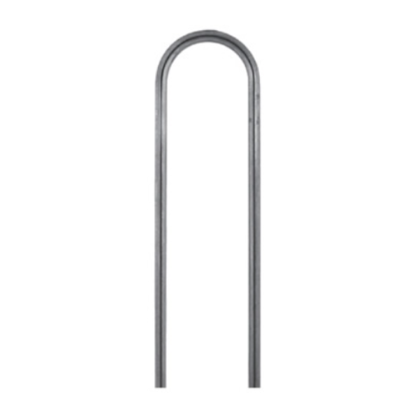 12MM Wrought Iron Square Grooved Hoop Top Bar with 100MM Center