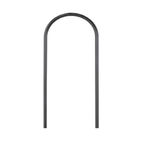 12MM Wrought Iron Square Grooved Hoop Top Bar with 200MM Center