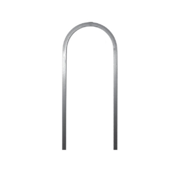 16MM Wrought Iron Square Plain Hoop Top Bar with 200MM Center