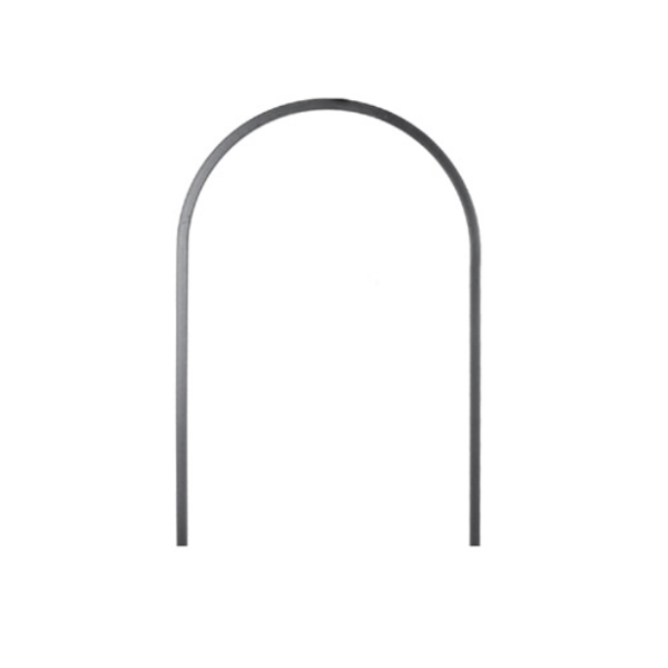 12MM Diameter Wrought Iron Square Plain Hoop Top Bar with 300MM Center