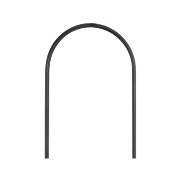 12MM Wrought Iron Square Plain Hoop Top Bar with 300MM Center