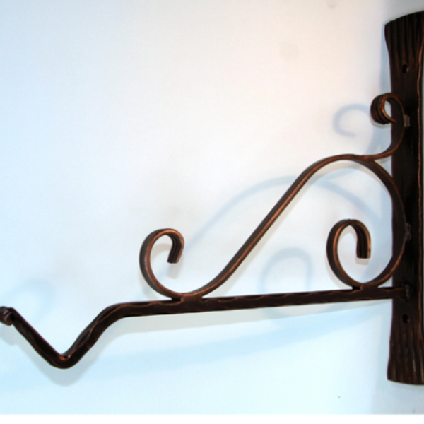 Wrought Iron Hanging Basket Bracket Type 1