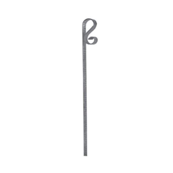 Wrought Iron 40 x 8MM Plain Bar Slam Plate at 3M 42/4C6N