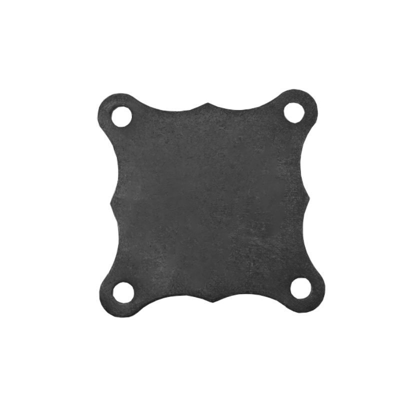 Wrought Iron Fixing Plate 120mm Long 120mm Wide 6mm Thick with 12mm Holes 44/2A