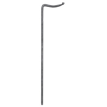 Wrought Iron Ball Ended Drop Bar 12MM Base 750MM Long 45/10A