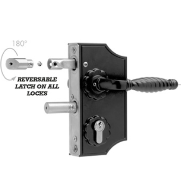 Ornamental Locinox Lock To Fit 10mm 20mm and 30mm Flat Bar Keyed Different 46/23A