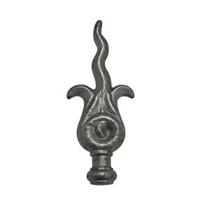 Wrought Iron Railhead 20mm Base 160mm High 65mm Wide 48/16A