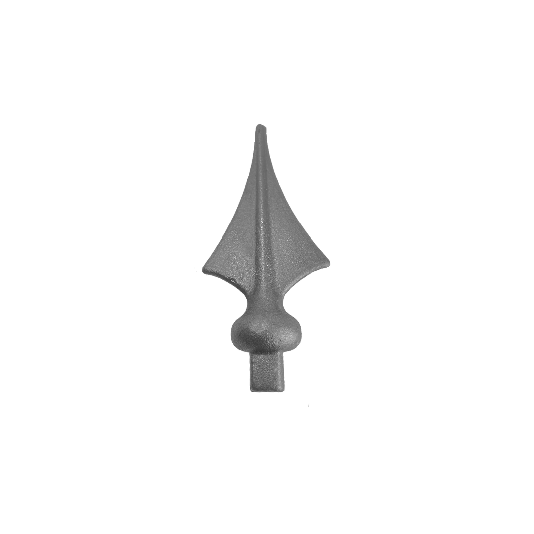 Wrought Iron Railhead 14mm Base 140mm High 60mm Wide 48/4A