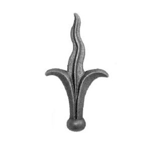 Wrought Iron Railhead 38mm Base 200mm High 110mm Wide 48/10C