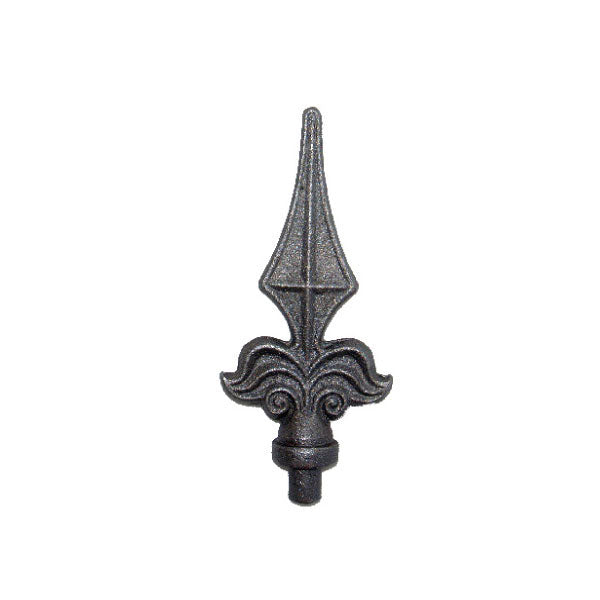 Wrought Iron Railhead 12mm Base 135mm High 60mm Wide 48/35A