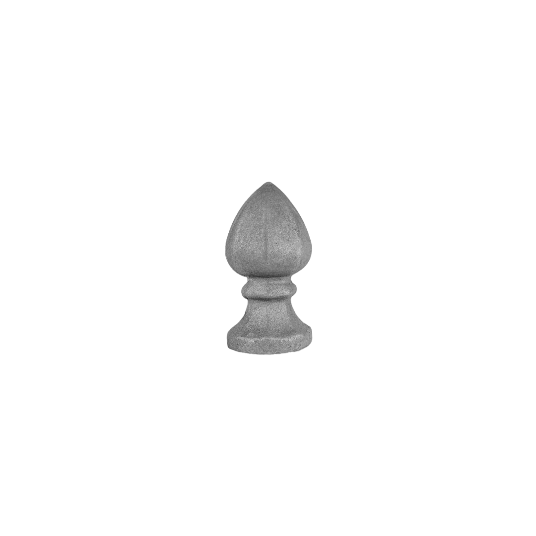 Small Acorn Wrought Iron Post Top 50mm Base 90mm High 50mm Wide 49/2B