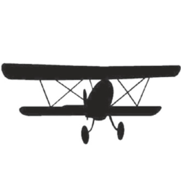 Aeroplane Silhouette 130MM High x 300MM Wide x 3MM Thick 52/15