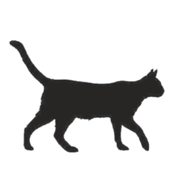 Cat Silhouette 220MM High x 300MM Wide x 3MM Thick 52/5