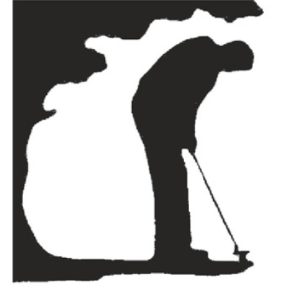 Golfer Silhouette 225MM High x 205MM Wide x 3MM Thick 53/10