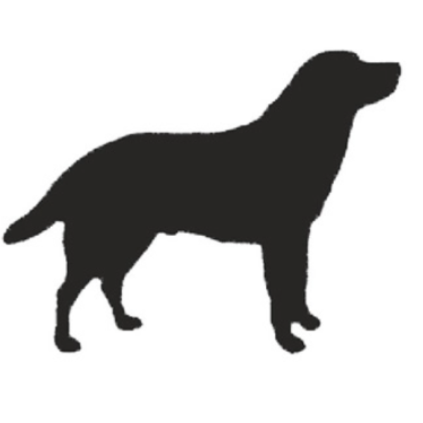 Dog Silhouette 170MM High x 175MM Wide x 3MM Thick 53/4