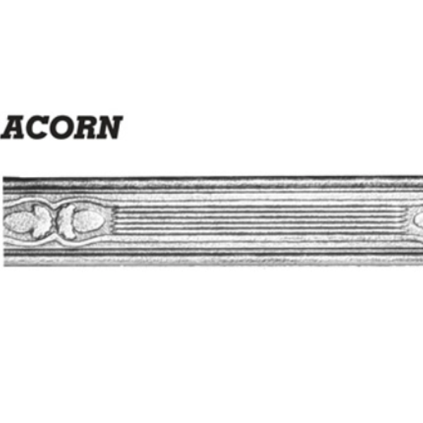 Wrought Iron Acorn Textured Flat Bar at 3000MM Long