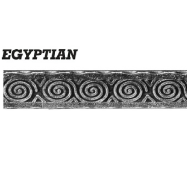 Wrought Iron  Egyptian Textured Flat Bar at 3000MM Long