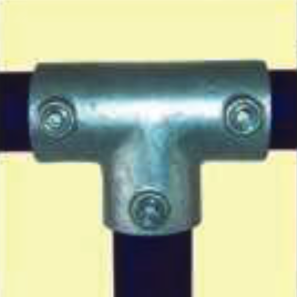 Galvanised T Joint Key Clamp Bracket for a Tube with a Nominal Bore of 11/4" and Outside Diameter of 42.2MM (60/3A)