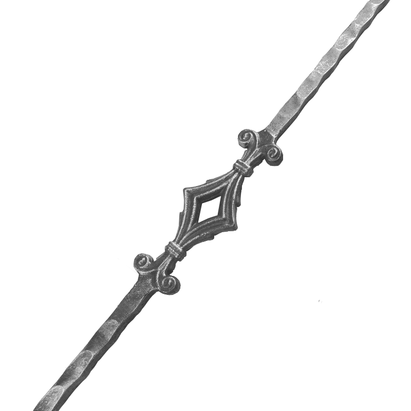 14mm Power Wrought Iron Hammered Bar 1m Long 9/51