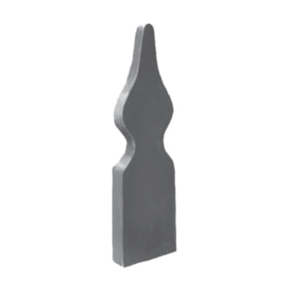 Wrought Iron  Flame Cut Frame Ends - Pointed