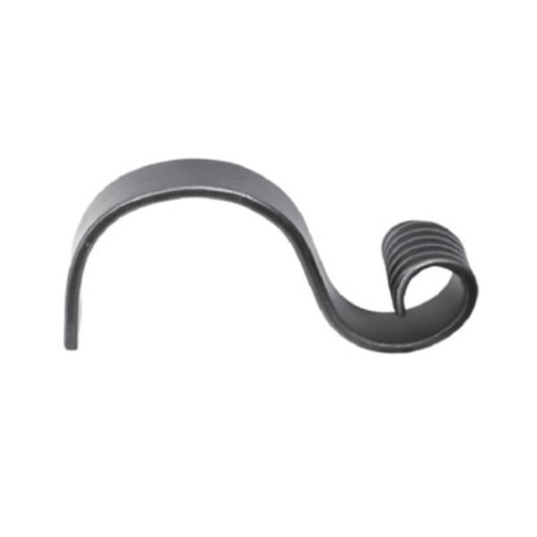 Wrought Iron Forged Frame End - Plain Alt End 295mm x 150mm