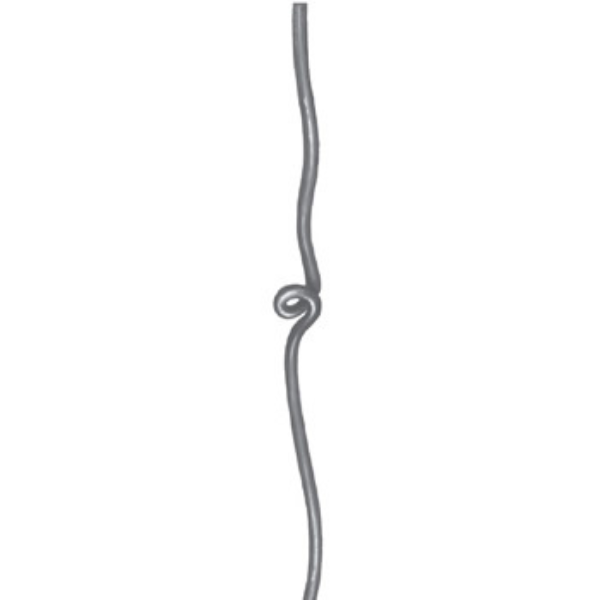 Single Knotted Wrought Iron Bar at Approx 900mm Long