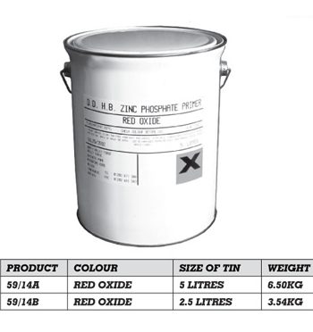 Quick Drying Red Oxide 5 x Litres 59/14a-0